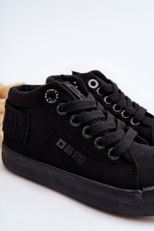 Chaussures de loisirs modèle classique pour enfants avec semelle Big Star LL374001 couleur noire Chaussures de loisirs modèle classique pour enfants avec semelle Big Star LL374001 couleur noire
