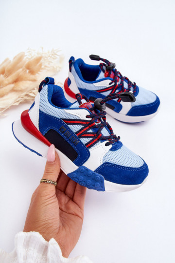 Chaussures de sport pour enfants, système de mousse à mémoire de forme Big Star LL374220, couleur bleue 2