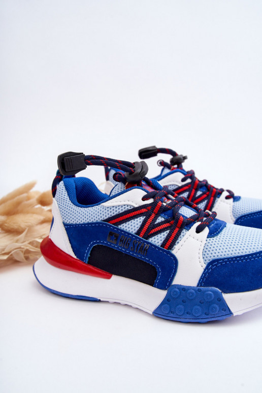 Chaussures de sport pour enfants, système de mousse à mémoire de forme Big Star LL374220, couleur bleue