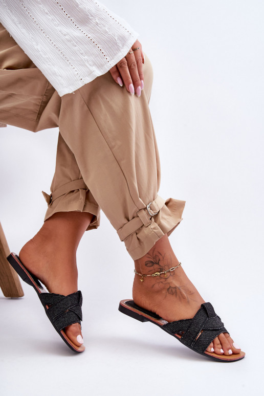 Chaussons noirs Aversa Chaussons noirs Aversa