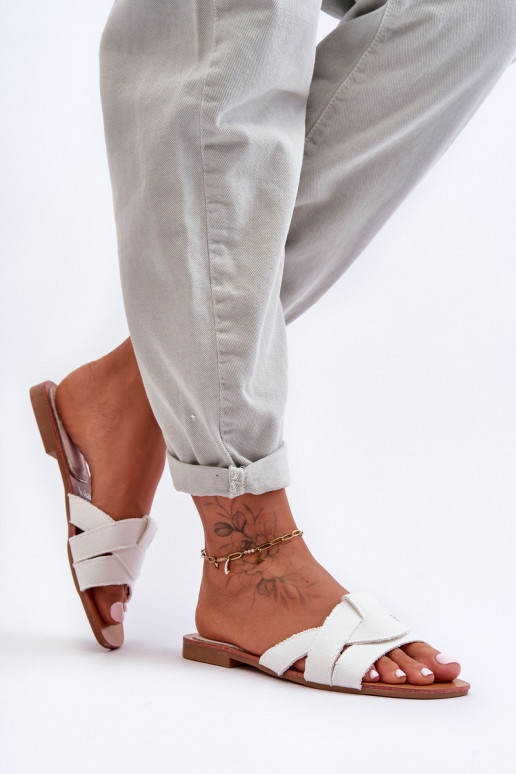 Chaussons couleur blanche Aversa Chaussons couleur blanche Aversa