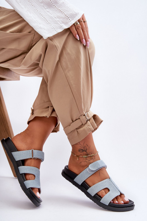 Slippers met zelfklevende sluitingen Jose Slippers met zelfklevende sluitingen Jose