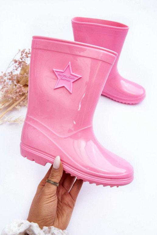 Chaussures en caoutchouc pour enfants couleur rose Malvi