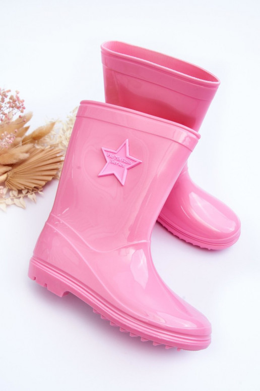 Chaussures en caoutchouc pour enfants couleur rose Malvi