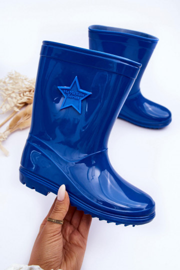 Chaussures en caoutchouc pour enfants de couleur bleue Malvi 2