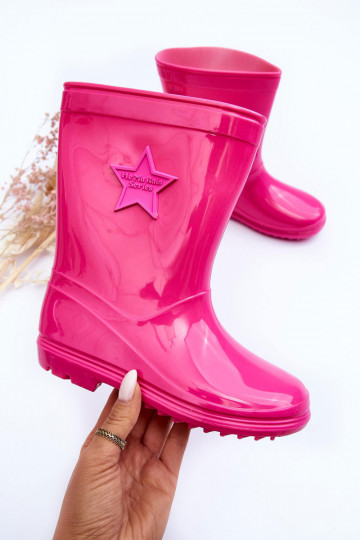 Rubberen kinderschoenen roze kleur Malvi 2
