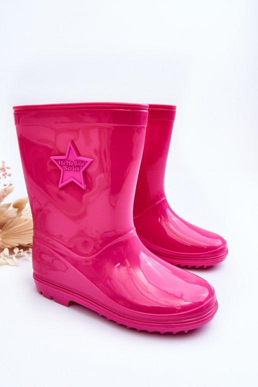 Chaussures en caoutchouc pour enfants couleur rose Malvi