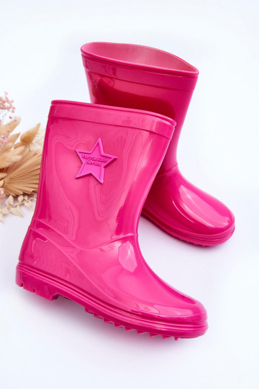Chaussures en caoutchouc pour enfants couleur rose Malvi