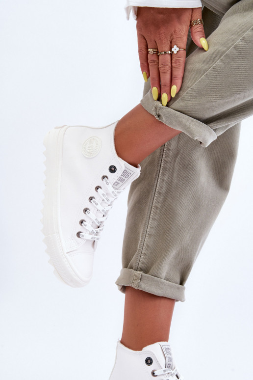 Vrijetijdsschoenen Big Star verwarmd witte kleur GG274108 Vrijetijdsschoenen Big Star verwarmd witte kleur GG274108