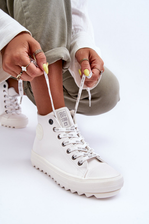 Chaussures de loisirs Big Star couleur blanc réchauffé GG274108 Chaussures de loisirs Big Star couleur blanc réchauffé GG274108