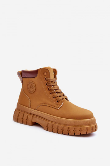 schoenen met een platform in de bruine kleur Calys