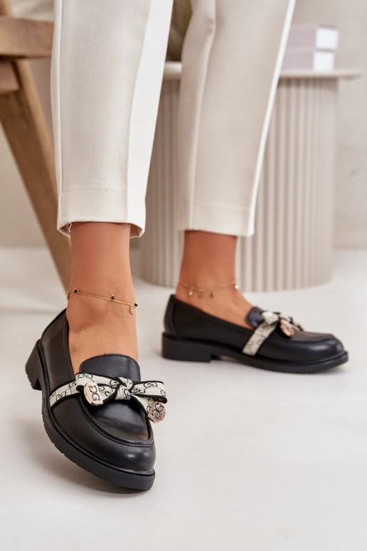 Schuhe Mokassins schwarze Farbe S.Barski HY330 Schuhe Mokassins schwarze Farbe S.Barski HY330
