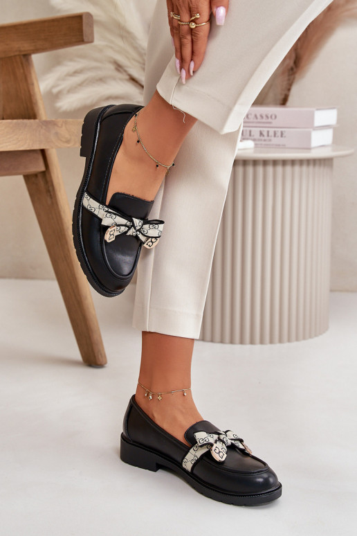 Schuhe Mokassins schwarze Farbe S.Barski HY330 Schuhe Mokassins schwarze Farbe S.Barski HY330