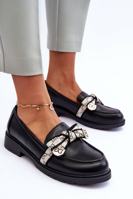 Schuhe Mokassins schwarze Farbe S.Barski HY330 Schuhe Mokassins schwarze Farbe S.Barski HY330