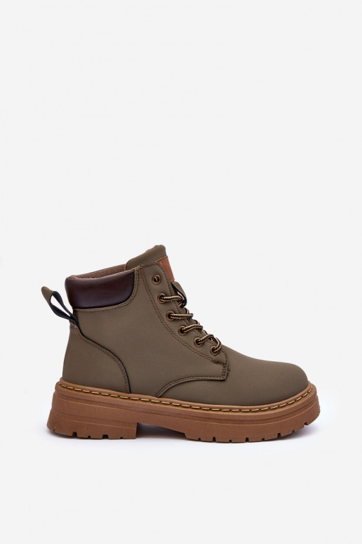 schoenen Laarzen opgewarmd in groene kleur Corbin schoenen Laarzen opgewarmd in groene kleur Corbin