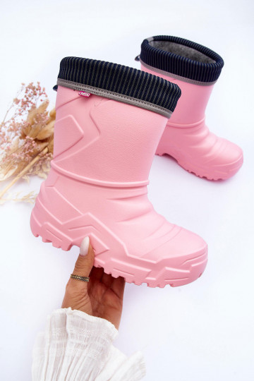 Bottes en caoutchouc pour enfants chauffées Befado 162Y307 couleur rose 2