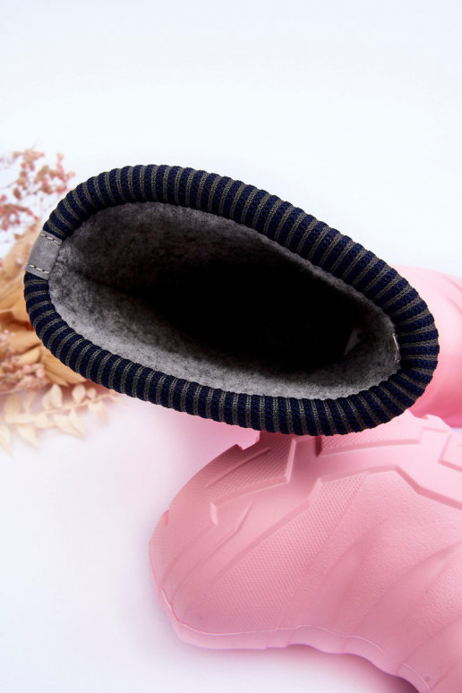 Bottes en caoutchouc pour enfants chauffées Befado 162Y307 couleur rose Bottes en caoutchouc pour enfants chauffées Befado 162Y307 couleur rose