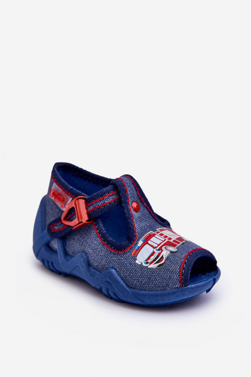 Chaussons sandales enfant Befado 217P118 bleu