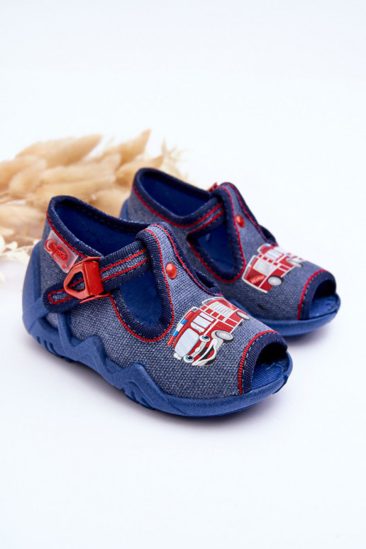 Chaussons sandales enfant Befado 217P118 bleu