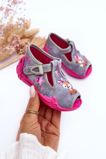 sandalen pantoffels Befado 213P137 grijs-roze kleur 2