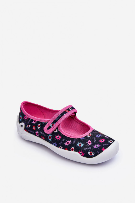 Schuhe/Hausschuhe für Kinder Befado 114Y518 blau-rosa Farbe