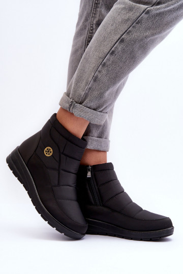 bottes de neige Femme couleur noire chaude Helis