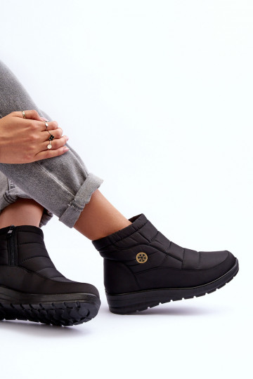 Schneestiefel Damen warme schwarze Farbe Helis 2