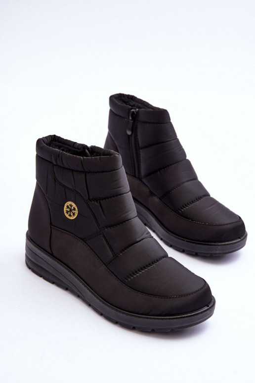 snowboots Dames warme zwarte kleur Helis snowboots Dames warme zwarte kleur Helis