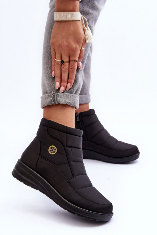 bottes de neige Femme couleur noire chaude Helis