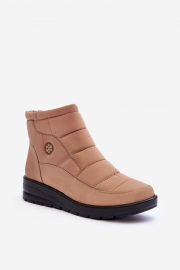 bottes de neige Femme chaud beige Helis