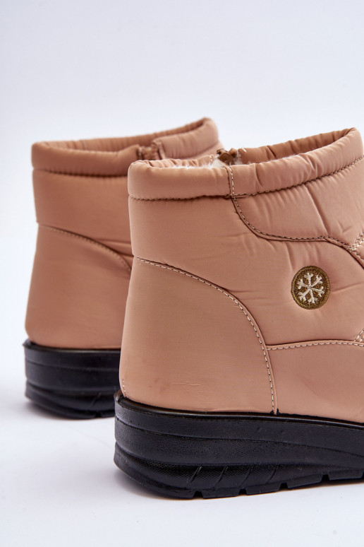 Schneestiefel Damen warm beige Helis