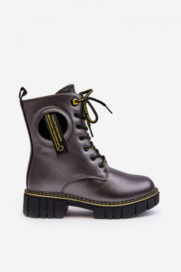 Chaussures chaudes pour enfants chaussures couleur gris Iomare