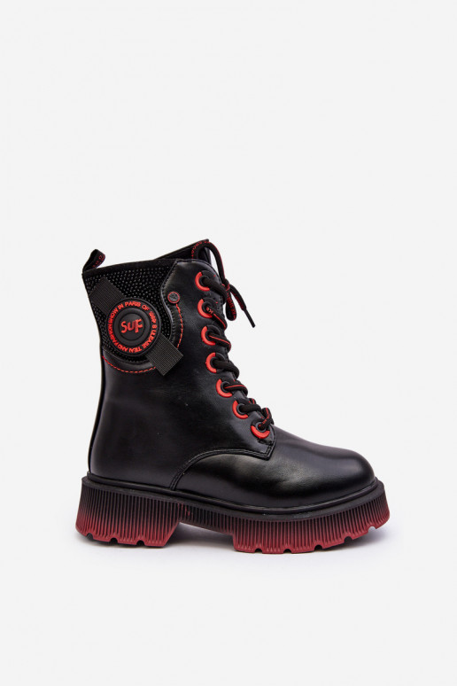 Bottes chaudes pour enfants de couleur noire Askya