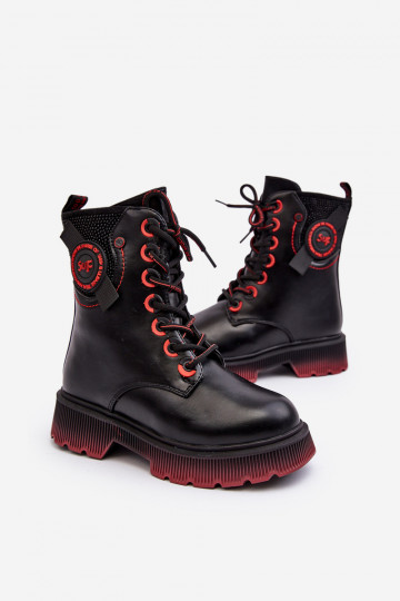 Bottes chaudes pour enfants de couleur noire Askya 2