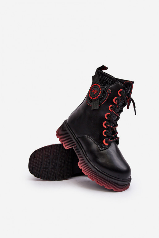 Bottes chaudes pour enfants de couleur noire Askya
