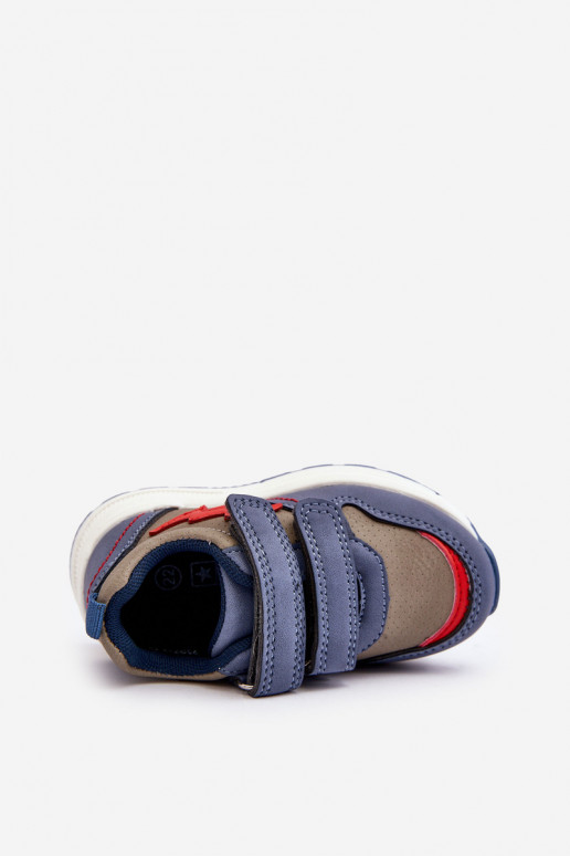chaussures Baskets enfant avec attaches adhésives couleur bleu Hemmani chaussures Baskets enfant avec attaches adhésives couleur bleu Hemmani