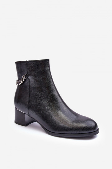 Bottines à talons bas Rennie noires