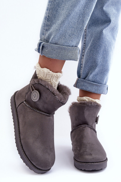 verwarmde snowboots met ornamenten in grijze kleur Siriol verwarmde snowboots met ornamenten in grijze kleur Siriol