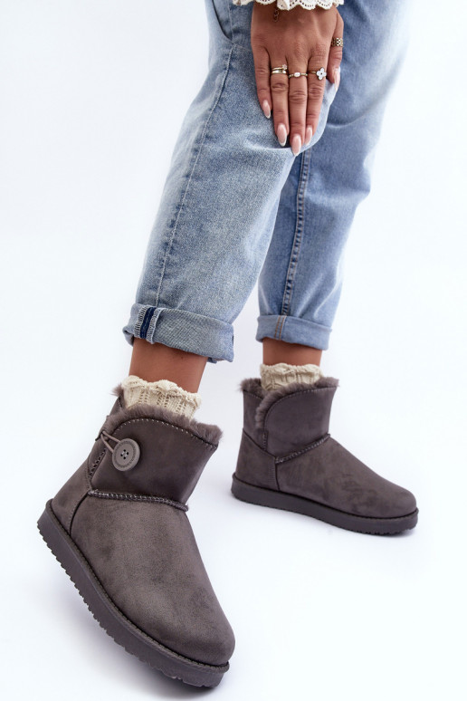 bottes de neige chauffées avec ornements de couleur grise Siriol bottes de neige chauffées avec ornements de couleur grise Siriol