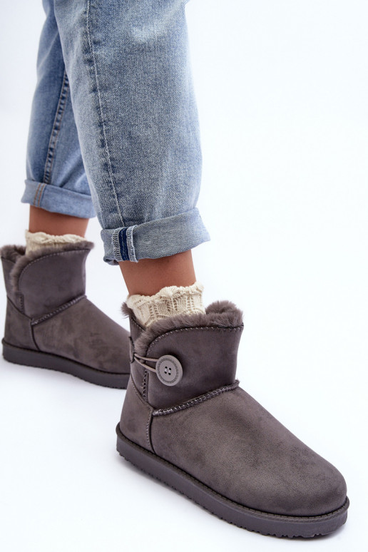 bottes de neige chauffées avec ornements de couleur grise Siriol bottes de neige chauffées avec ornements de couleur grise Siriol