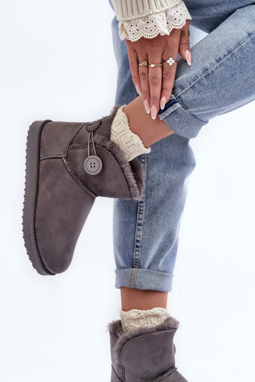 bottes de neige chauffées avec ornements de couleur grise Siriol bottes de neige chauffées avec ornements de couleur grise Siriol