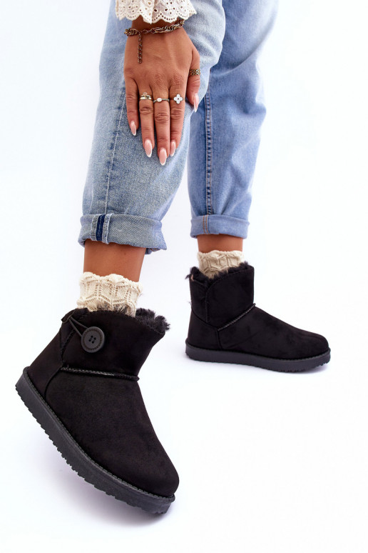 bottes de neige chauffées avec ornements de couleur noire Siriol bottes de neige chauffées avec ornements de couleur noire Siriol