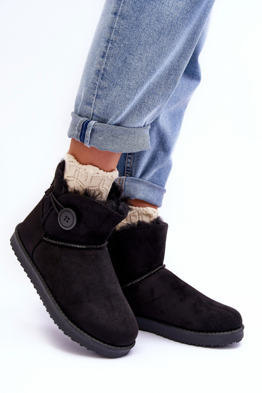 bottes de neige chauffées avec ornements de couleur noire Siriol bottes de neige chauffées avec ornements de couleur noire Siriol