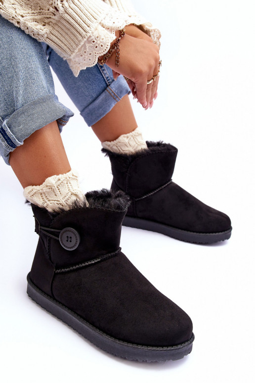 bottes de neige chauffées avec ornements de couleur noire Siriol bottes de neige chauffées avec ornements de couleur noire Siriol