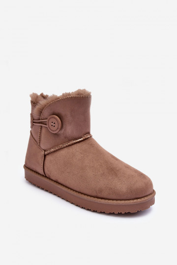 bottes de neige chauffées avec ornements beige Siriol