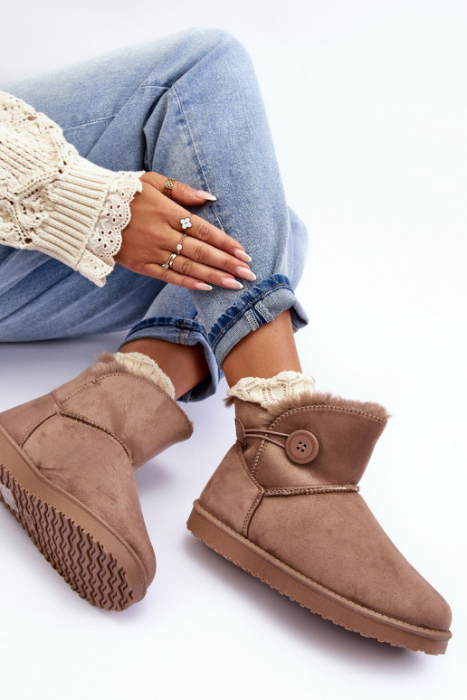 bottes de neige chauffées avec ornements beige Siriol bottes de neige chauffées avec ornements beige Siriol