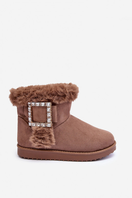verwarmde snowboots met gespen beige Dulca verwarmde snowboots met gespen beige Dulca