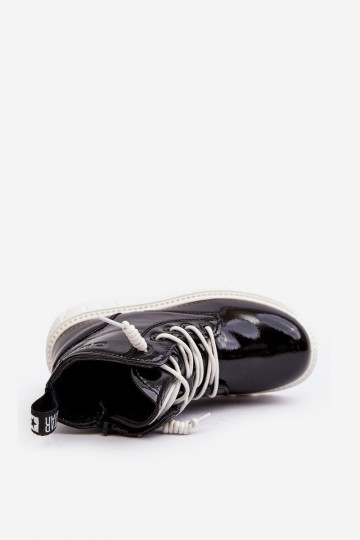 verwarmd met verniseffect Laarzen Kinder Big Star MM374147 zwarte kleur 2