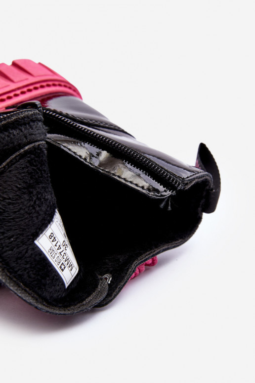 verwarmd met verniseffect Laarzen Kinderen Big Star MM374148 Zwart en roze verwarmd met verniseffect Laarzen Kinderen Big Star MM374148 Zwart en roze