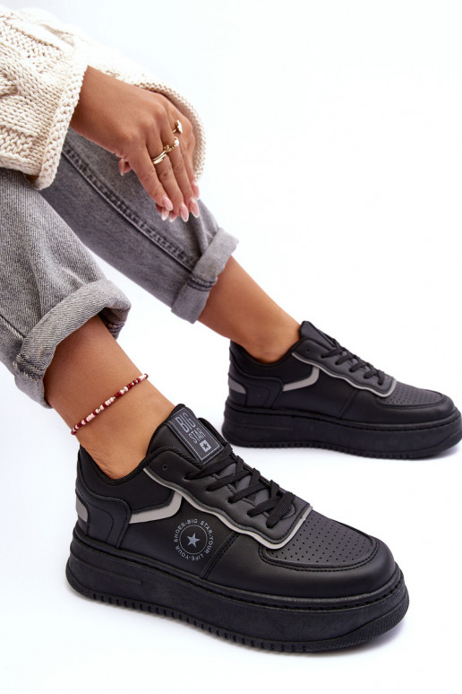 Chaussures de sport pour femmes, baskets Big Star MM274232 couleur noire